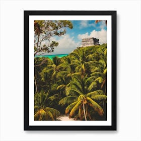 Tulum National Park Mexico Vintage Poster Art Print