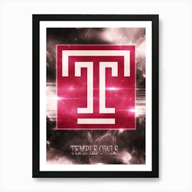 Temple Owls Art Print