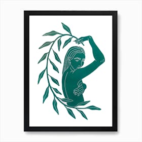 She Grows Green Art Print