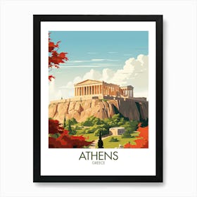 Athens Travel Print Greece Gift Art Print