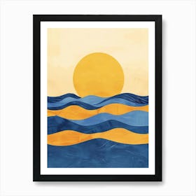 Sunset Over The Ocean 33 Art Print