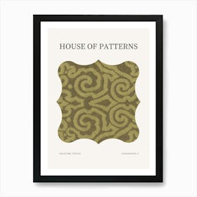 Textile Pattern Poster 17 Art Print