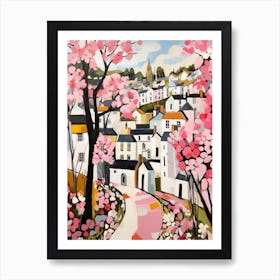 Portmeirion (Wales) Painting 1 Art Print