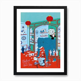 Elephant In A China Shop Art Print