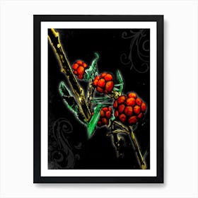 A Flower Nature Art Illustration In A Painting Style 02 Poster