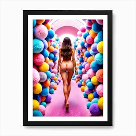 Fluff Candy Dreams (NSFW) Art Print