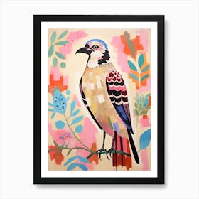 Pink Scandi Osprey 3 Art Print