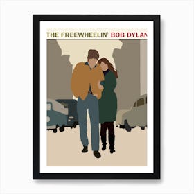 The Freewheelin' Bob Dylan Art Print