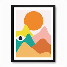 Mountain Eyes Art Print