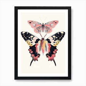 Colourful Insect Illustration Butterfly 24 Art Print