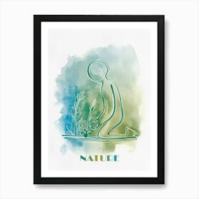 Nature, Flowers Lover Woman Art Print