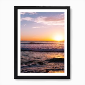 Sunset Surfers V Art Print