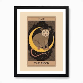 The Moon - Possum Tarot Art Print