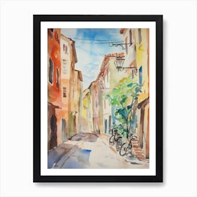 Forli, Italy Watercolour Streets 3 Art Print