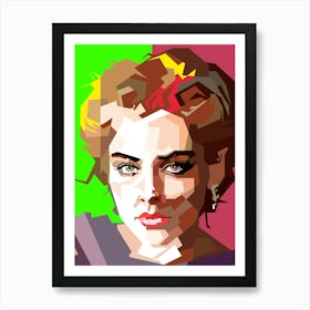 Sharon Stone is a renowned American actress, producer, and former model. She gained international fame for her role as Catherine Tramell in the 1992 thriller Basic Instinct. Known for her intelligence, striking looks, and versatile acting skills, Stone has appeared in numerous films and television shows across various genres. Art Print