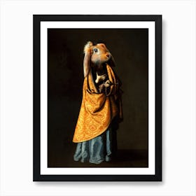 Graceful Gracia The Rabbit Pet Portraits Art Print