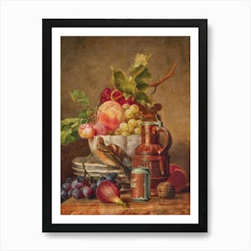 Still Life With Fruit Art Print