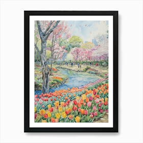 Tulips In Bloom 5 Art Print