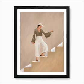 Stepping Up Art Print