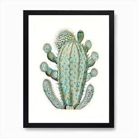 Turk S Head Cactus William Morris Inspired 2 Art Print