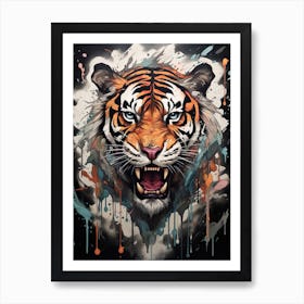 Tiger Art In Symbolism Style 1 Art Print