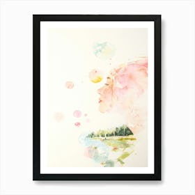 Watercolor Of A Woman 2 Art Print