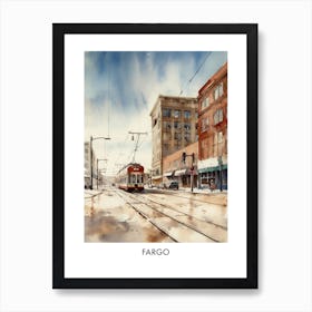 Fargo Watercolor 2travel Poster Art Print