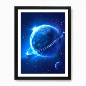 Planets In Space Art Print