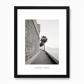 Poster Of Rhodes, Greece, Photography In Black And White 1 Art Print