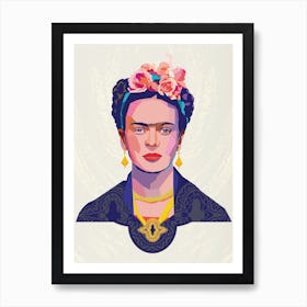 Frida Vectors Art Print