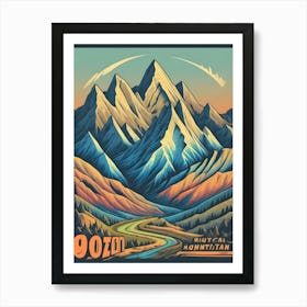 90oz Mountain Art Print