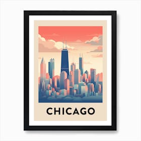 Chicago Travel Poster 11 Art Print