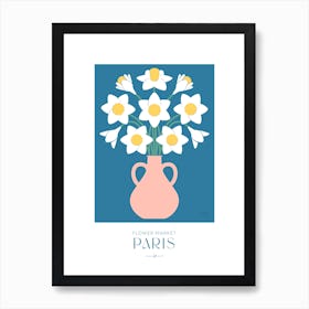 Paris Flower Market Art Print Art Print