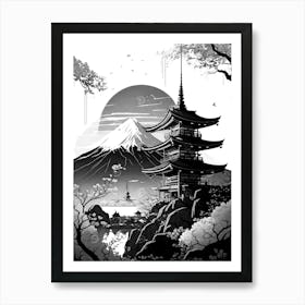 Black and White 3 Art Print