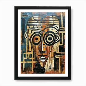 Ekoi Echoes - African Masks Series Art Print