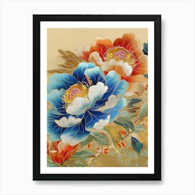 Japanese Flower Painting 2 Art Print