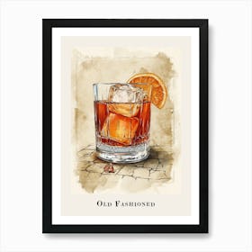 Old Fashioned Tile Poster 3 Art Print
