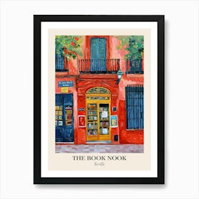 Seville Book Nook Bookshop 1 Poster Art Print