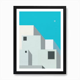 Minimal art Simple Building Art Print