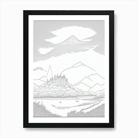 Castle In The Mountains 1 Art Print