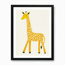 Yellow Giraffe 3 Art Print