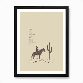 Rodeo Western Quote Printable Poster, Broken Past Saying, Cowboy Wall Art, Cowgirl Gift for Husband, Farmhouse Decor Art Print