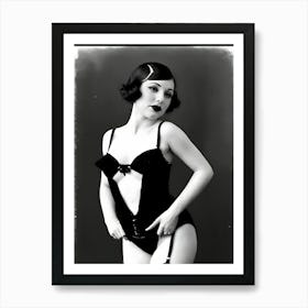 1920's Burlesque Dancer ~Reimagined 1 Art Print