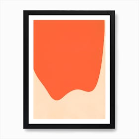 Orange Abstract II Art Print