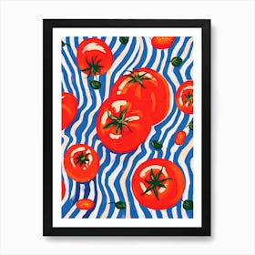 Tomatoes Fruit Summer Illustration 4 Art Print