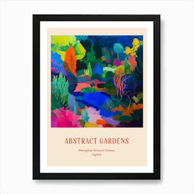 Colourful Gardens Birmingham Botanical Gardens 1 Red Poster Art Print