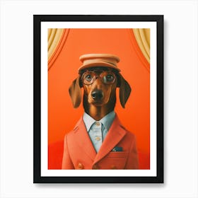 A Dachshund Dog 9 Art Print