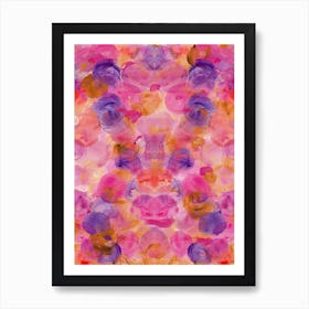 Pink & Purple Circles Art Print