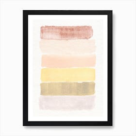 Watercolor Unlock Soft Art Print