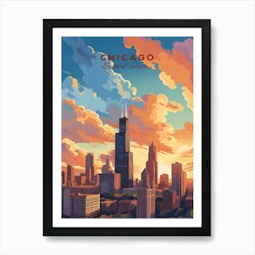 ChicagoTravel Poster 1 Art Print